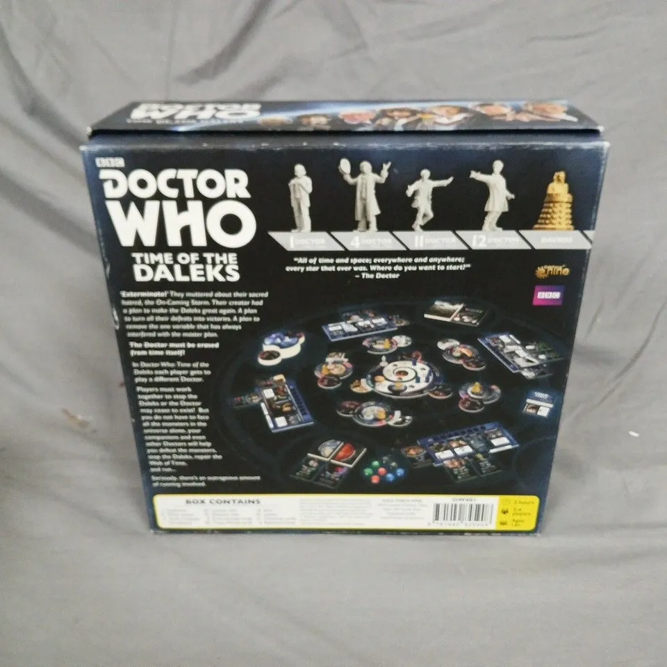 DOCTOR WHO TIME OF THE DALEKS BOARD GAME – BOXED