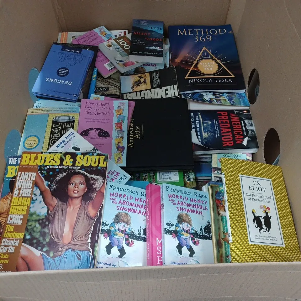 LARGE QUANTITY OF ASSORTED BOOKS TO INCLUDE CRYSTALS TO MANIFEST, ANT MIDDLETON MENTAL FITNESS AND CLASSIC CAKE AND BISCUITS