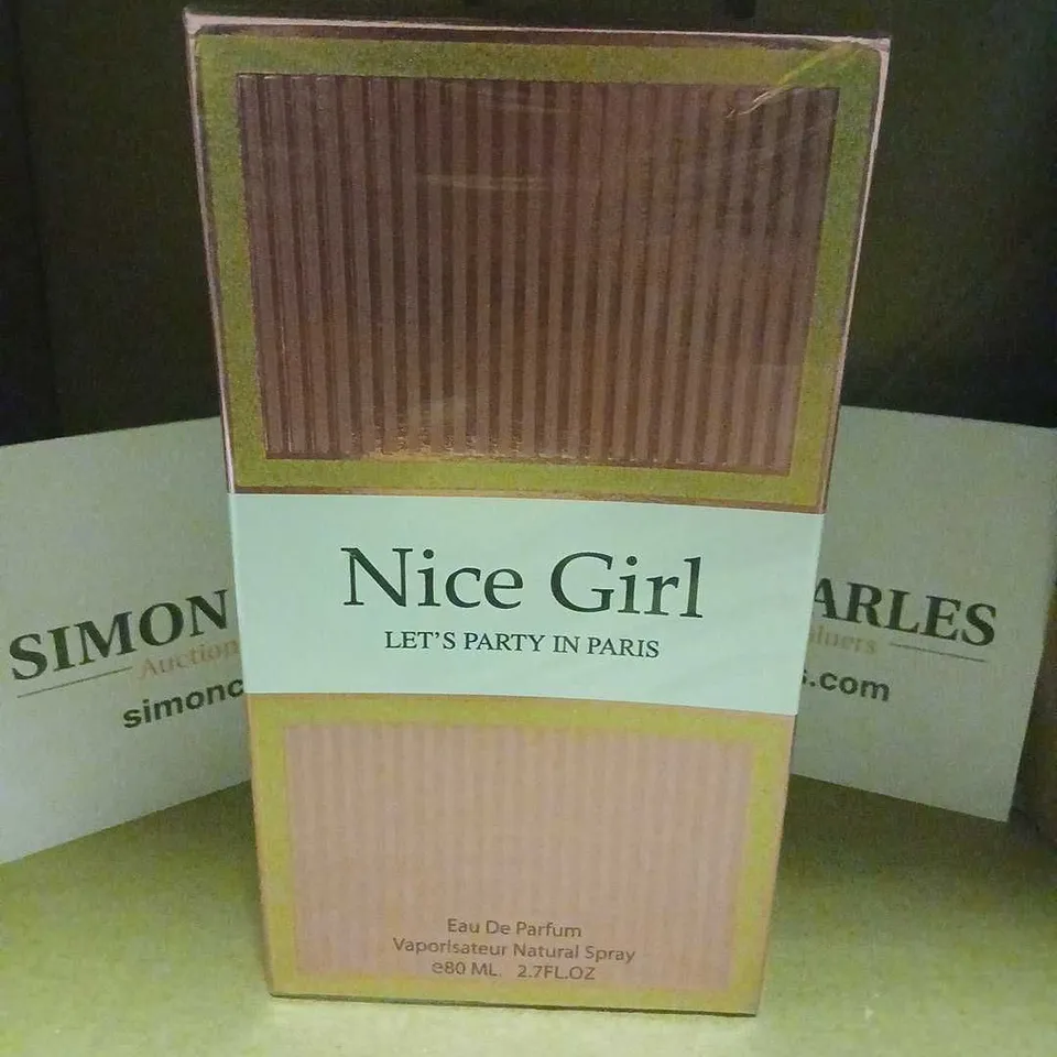 BOXED AND SEALED NICE GIRL LET'S PARTY IN PARIS EAU DE PARFUM 80ML
