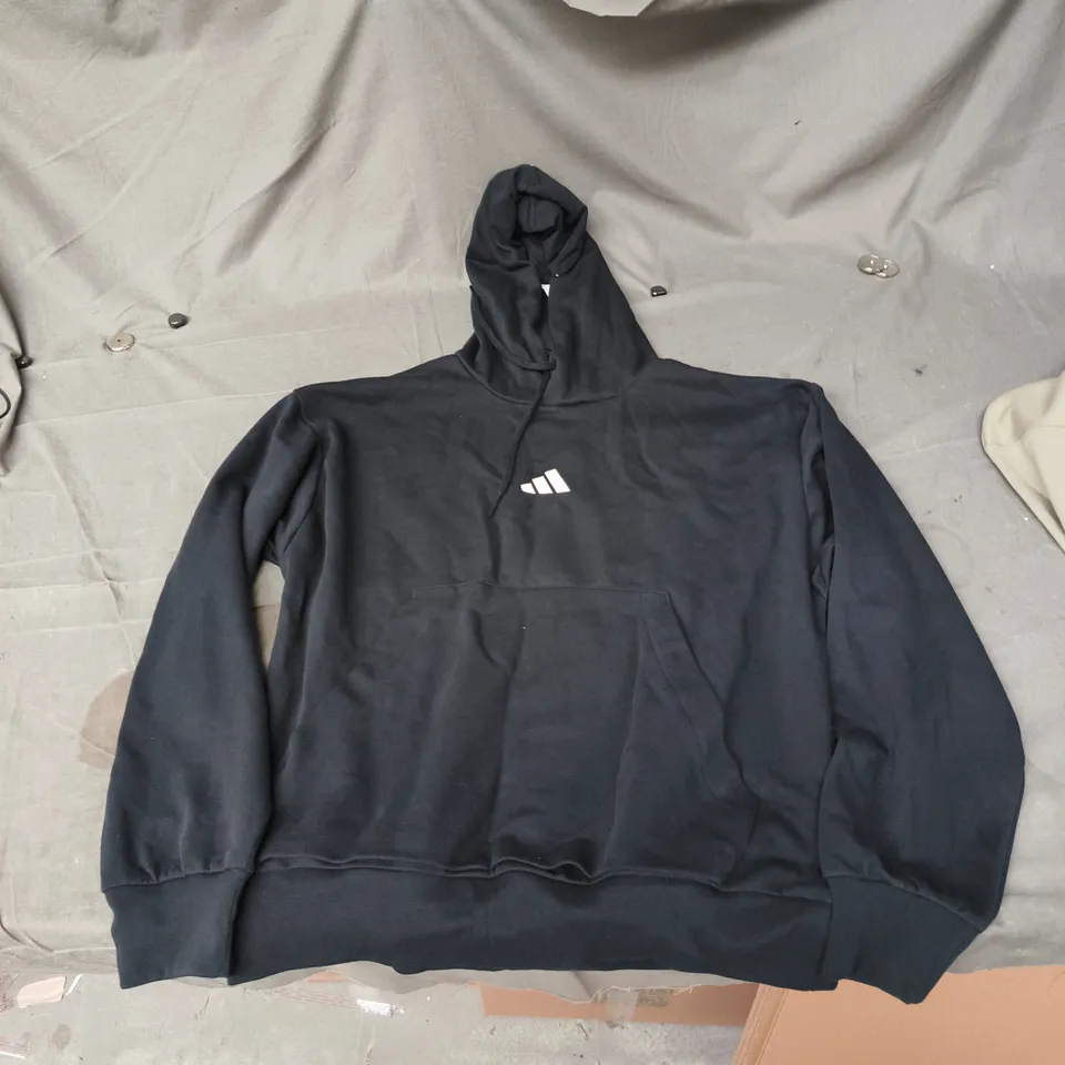 ADIDAS BLACK HOODIE – UK L (US L, FR L)
