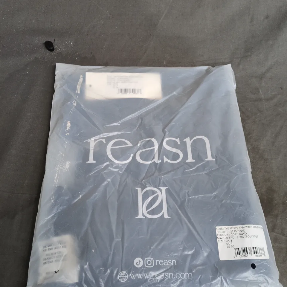 BAGGED REASN THE SCULPT HIGH WAIST LEGGINGS – CORE BLACK, UK 8 