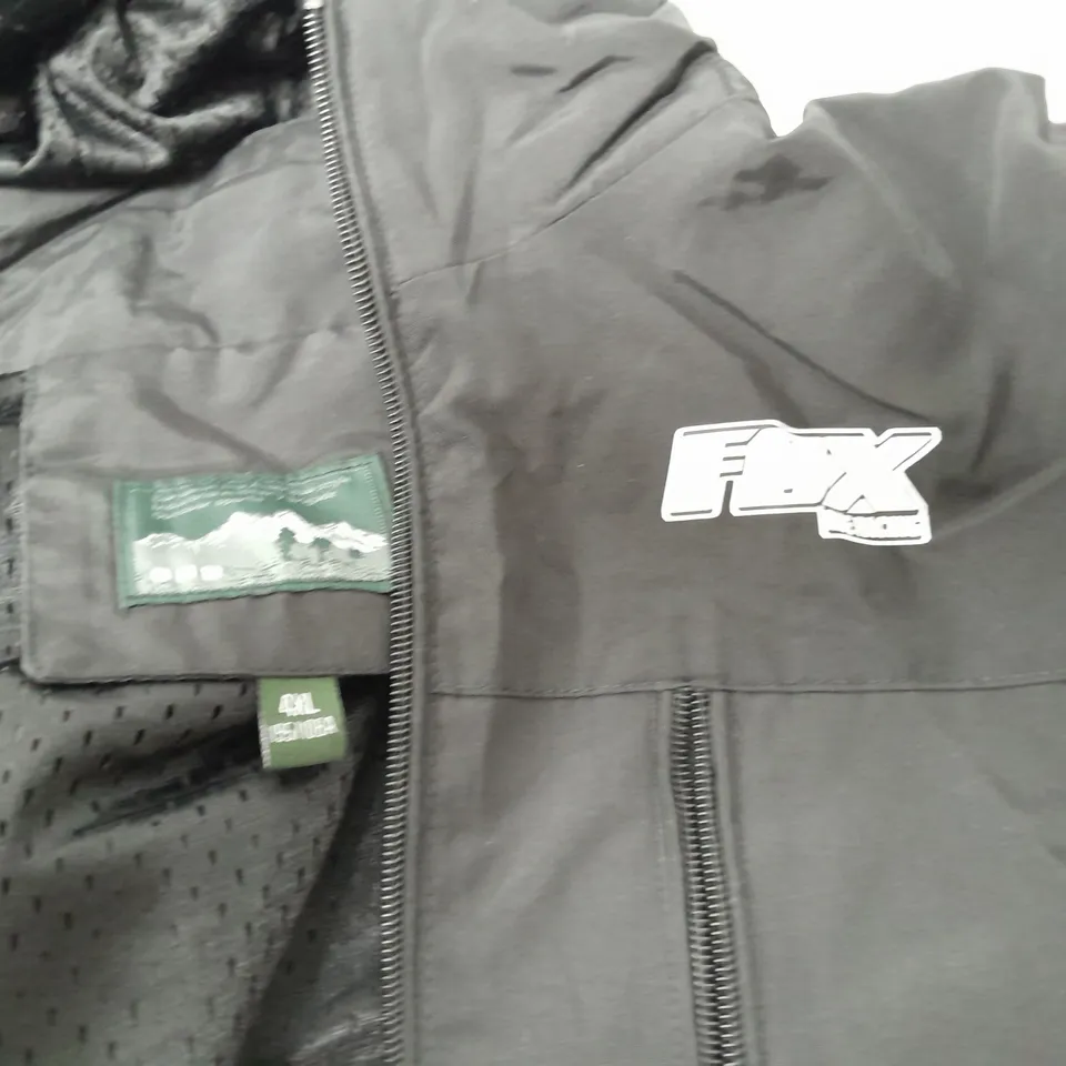 FOX RIDE RACING OUTDOOUR WATERPROOF JACKET IN BLACK SIZE 4XL