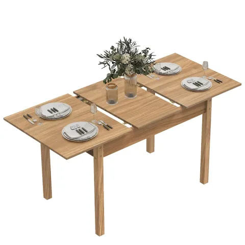 BOXED EXTENDABLE DINING TABLE