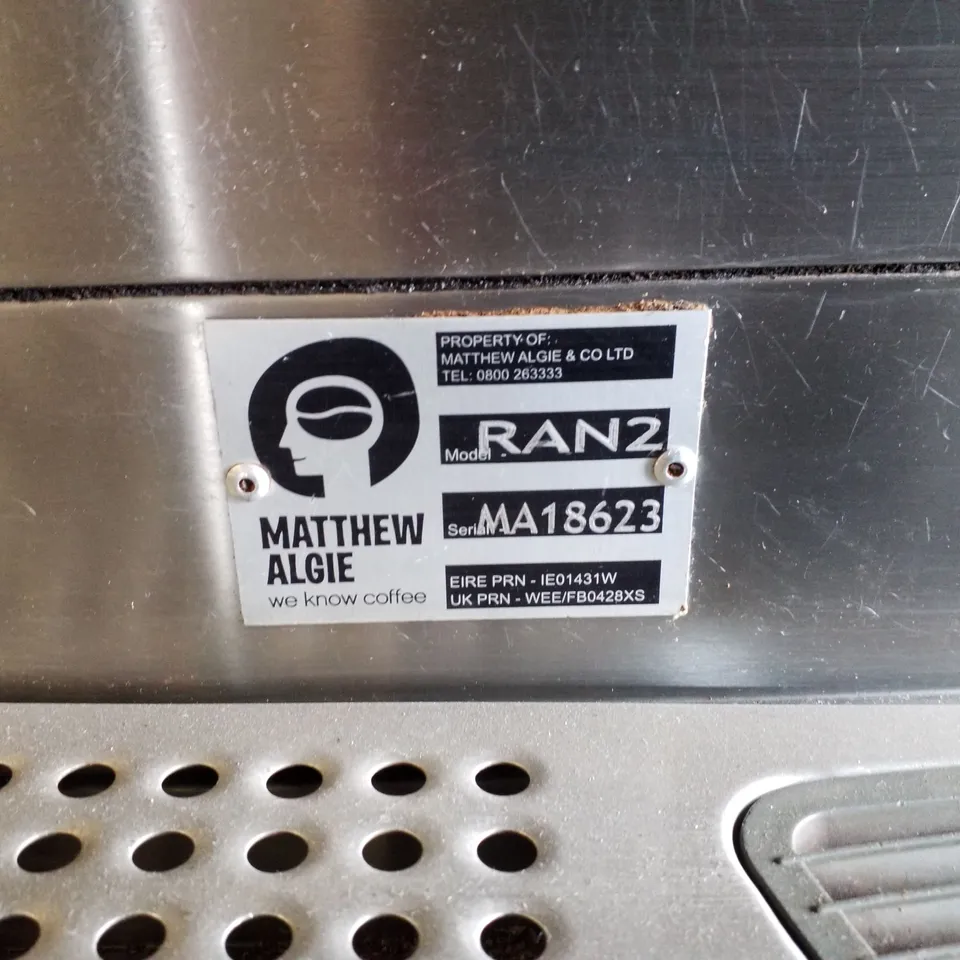 RAN2 RANCILIO 2 BARRISTA COFFEE MACHINE 