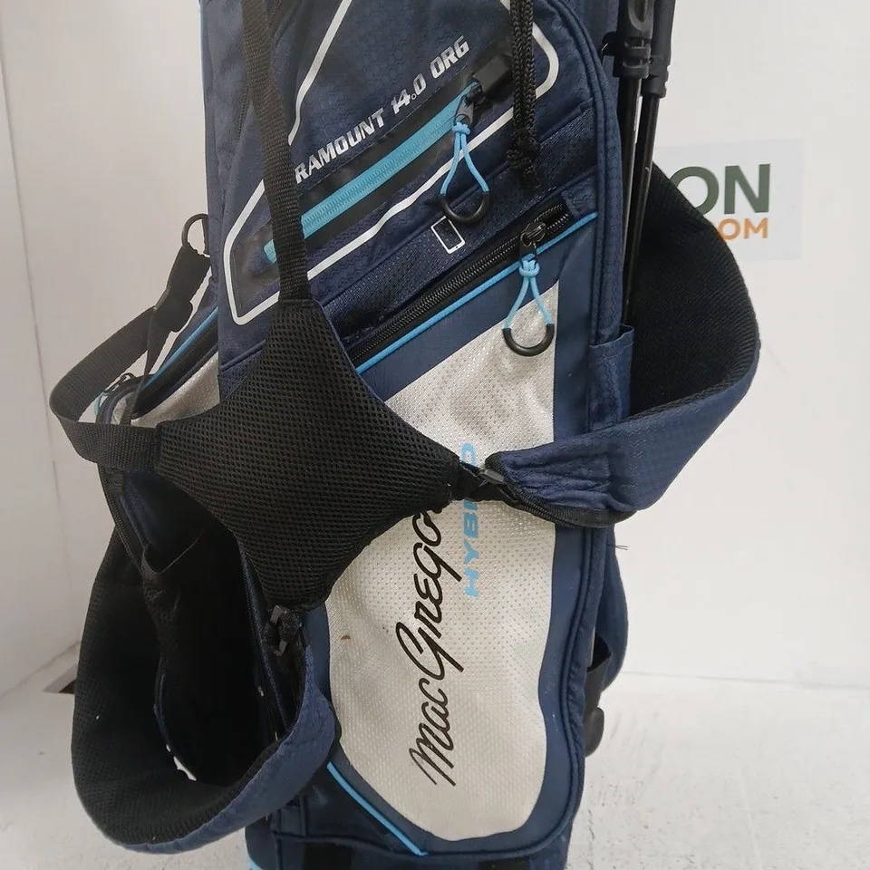 MACGREGOR GOLF STAND BAG – BLUE/WHITE