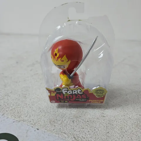 FART NINJAS FIGURE – RED NINJA WITH SWORD, CARDED