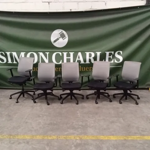 10 x ASSORTED SWIVEL OFFICE CHAIRS