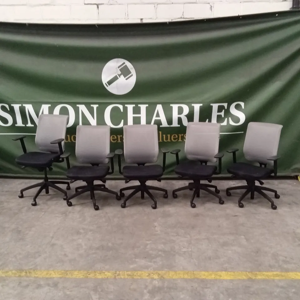 10 x ASSORTED SWIVEL OFFICE CHAIRS