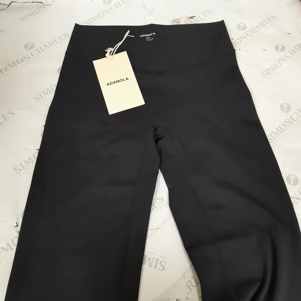 ADANOLA ULTIMATE WRAP OVER YOGA PANTS IN BLACK - LARGE