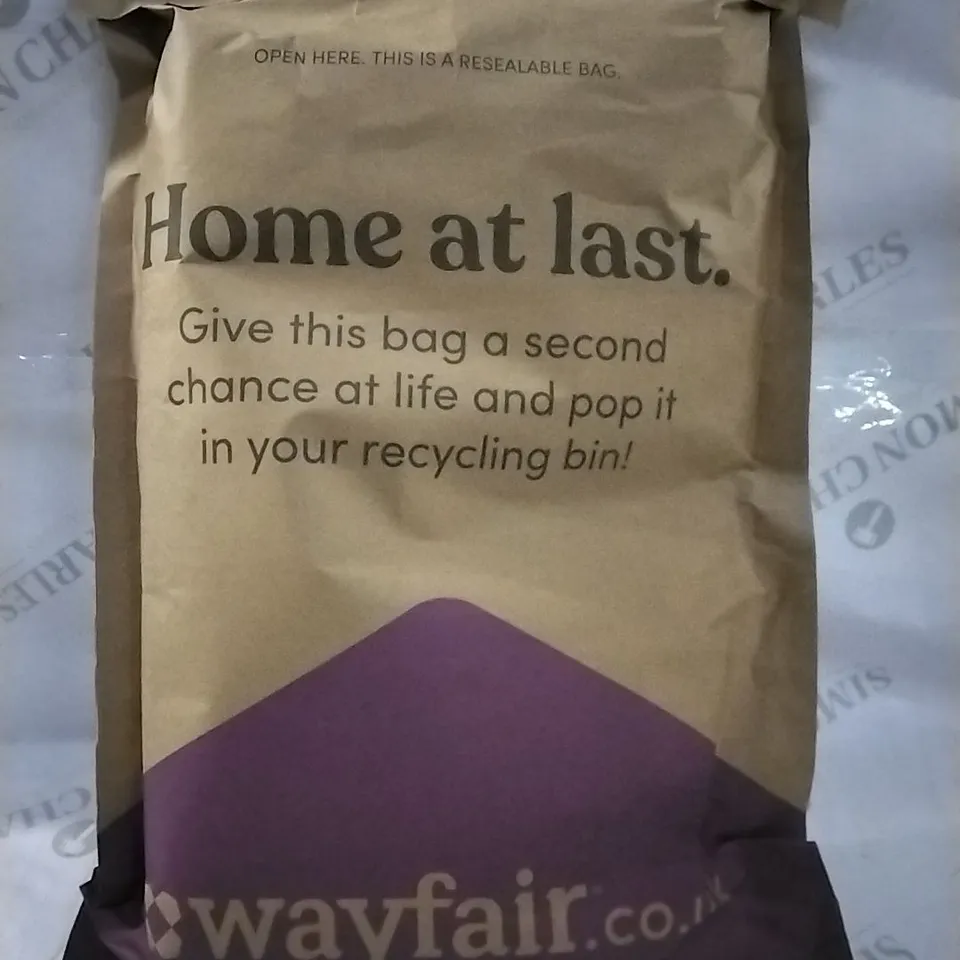 BAGGED AFRUZA CORNER SHOWER BATH MAT - STONE