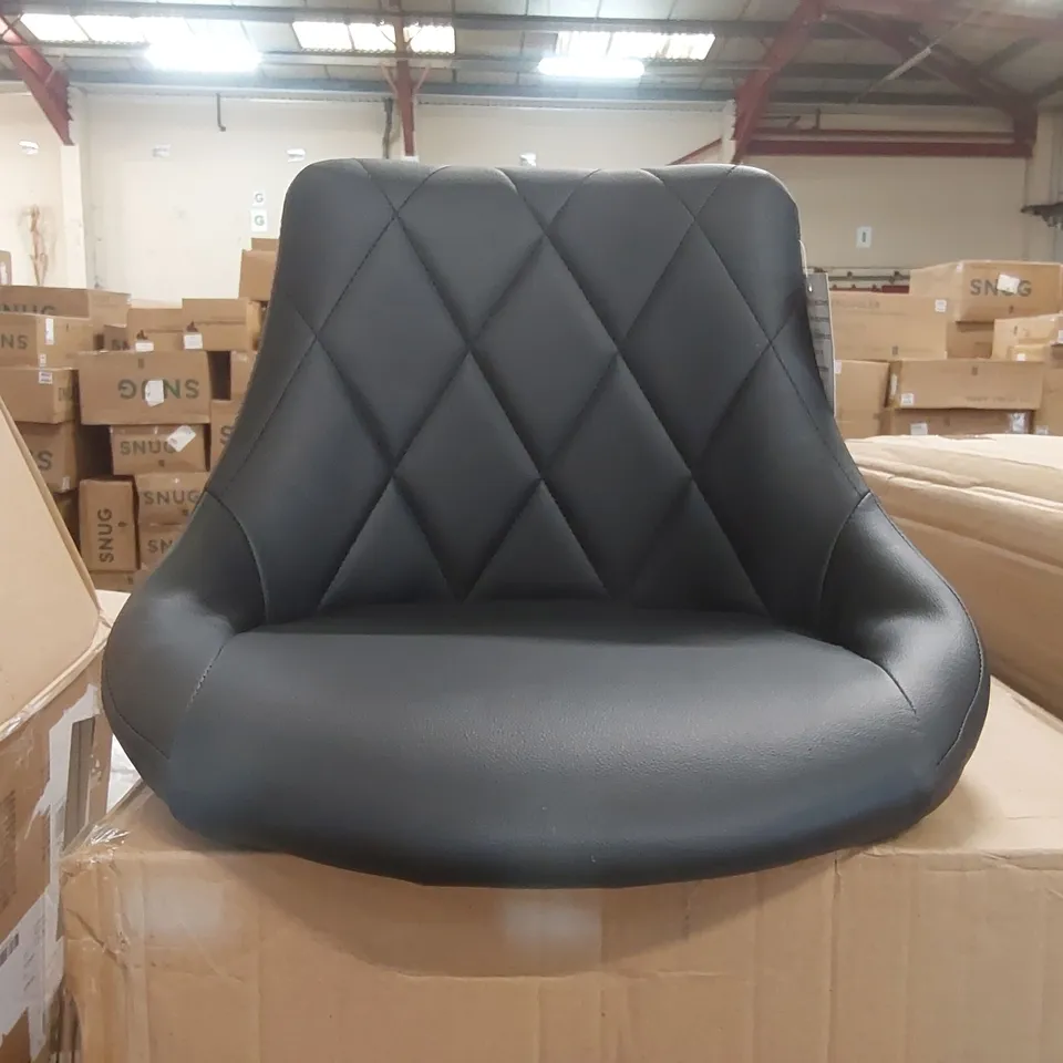 BOXED PAIR OF NEO FAUX LEATHER BAR STOOLS