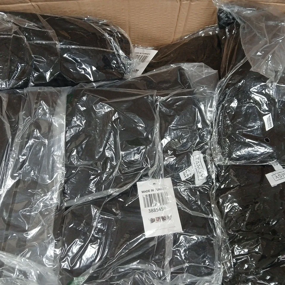 BOX OF APPROXIMATELY 20 ASSORTED CLOTHING ITEMS IN VARIOUS COLOURS, STYLES, AND SIZES - COLLECTION ONLY