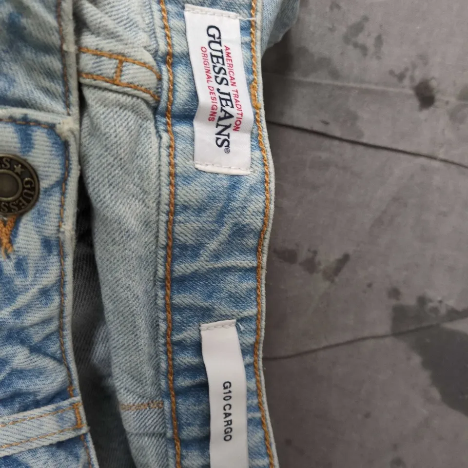 UK 33X32 GUESS JEANS G10 CARGO DENIM JEANS