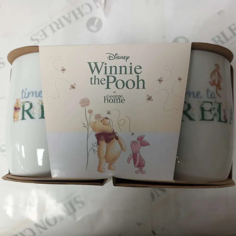 APPROXIMATELY 24 SETS OF 4 BRAND NEW DISNEY WINNIE THE POOH MUGS