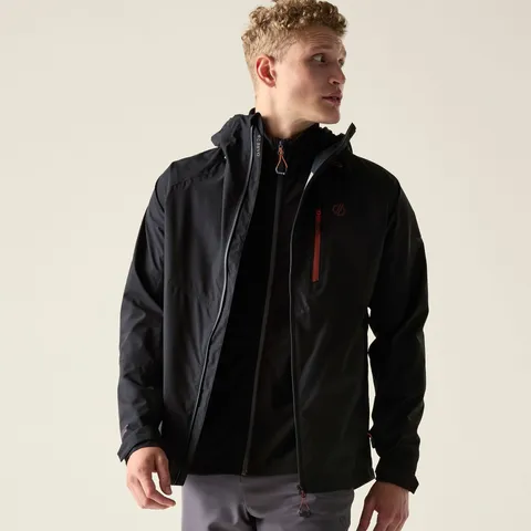 BRAND NEW DARE 2B BREATHE OUT WATERPROOF JACKET IN BLACK SIZE LARGE