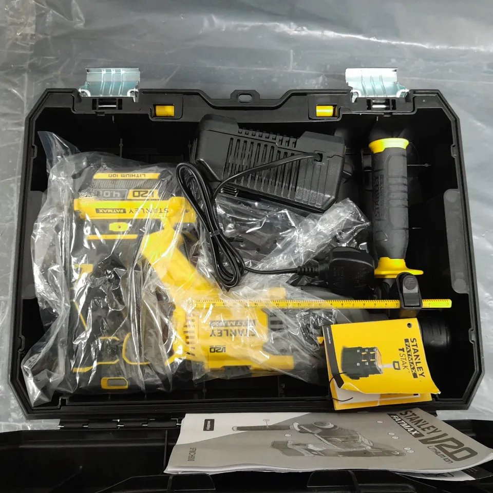 STANLEY FATMAX V20 18V BRUSHLESS SDS  HAMMER  DRILL SFMCH900M12-GB