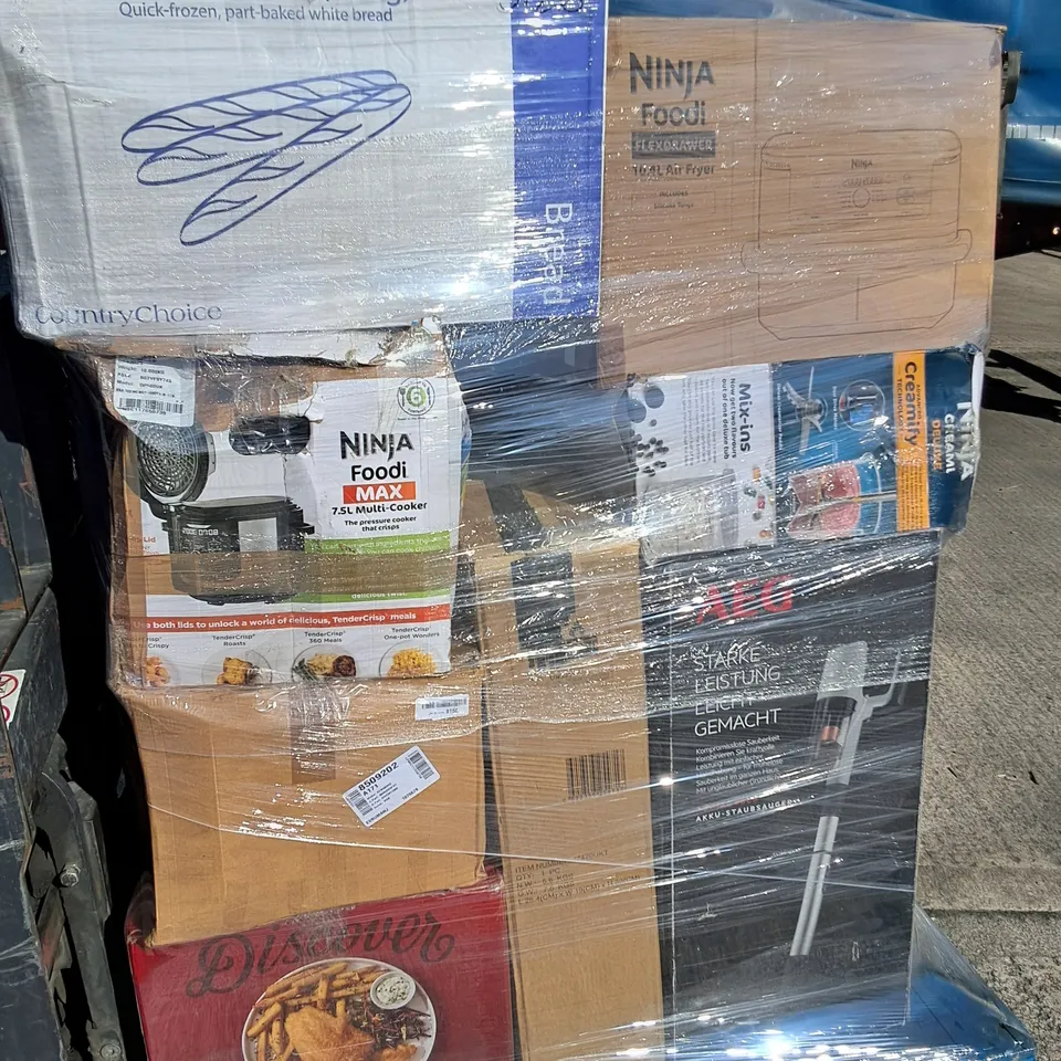 PALLET OF APPROXIMATELY 23 UNPROCESSED RAW RETURN HOUSEHOLD AND ELECTRICAL GOODS TO INCLUDE;