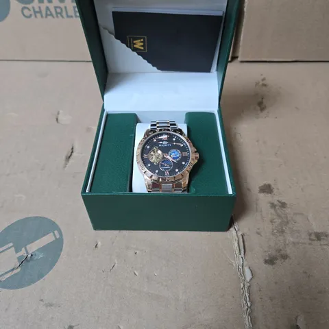 MAJESTY TWO-TONE CHRONOGRAPH WRISTWATCH IN GREEN PRESENTATION BOX