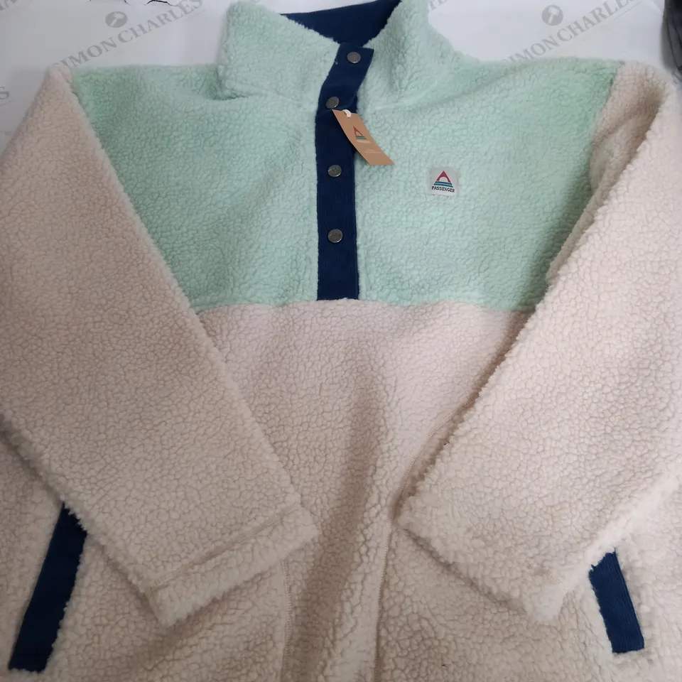 PASSENGER CREATE RECYCLED DEEP PILE SHERPA FLEECE - LARGE