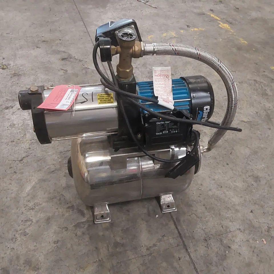 CLARKE CBT1400SS 1" 1650W 90LPM 50M HEAD STAINLESS STEEL BOOSTER PUMP (230V)