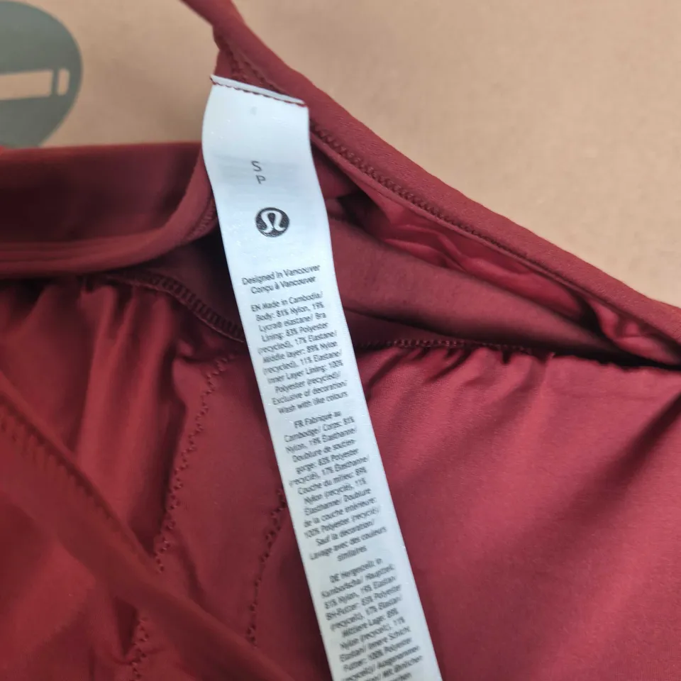 LULULEMON FLOW Y TANK – RED – WOMEN'S TANK TOP (SP)