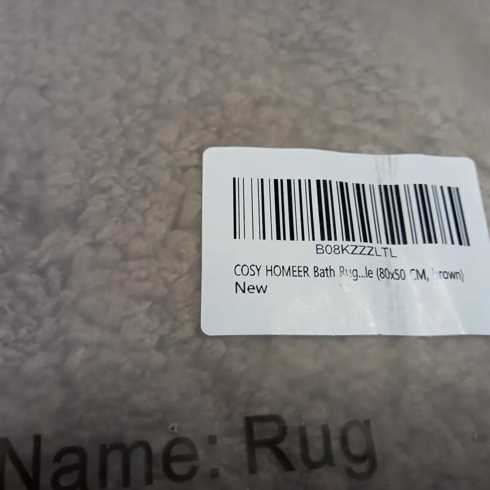 PACKAGED COY HOMER BROWN BATHROOM RUG