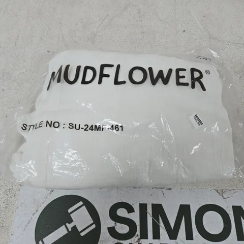MUDFLOWER WHITE TROUSERS – UK 12 (EU 40, US 8)