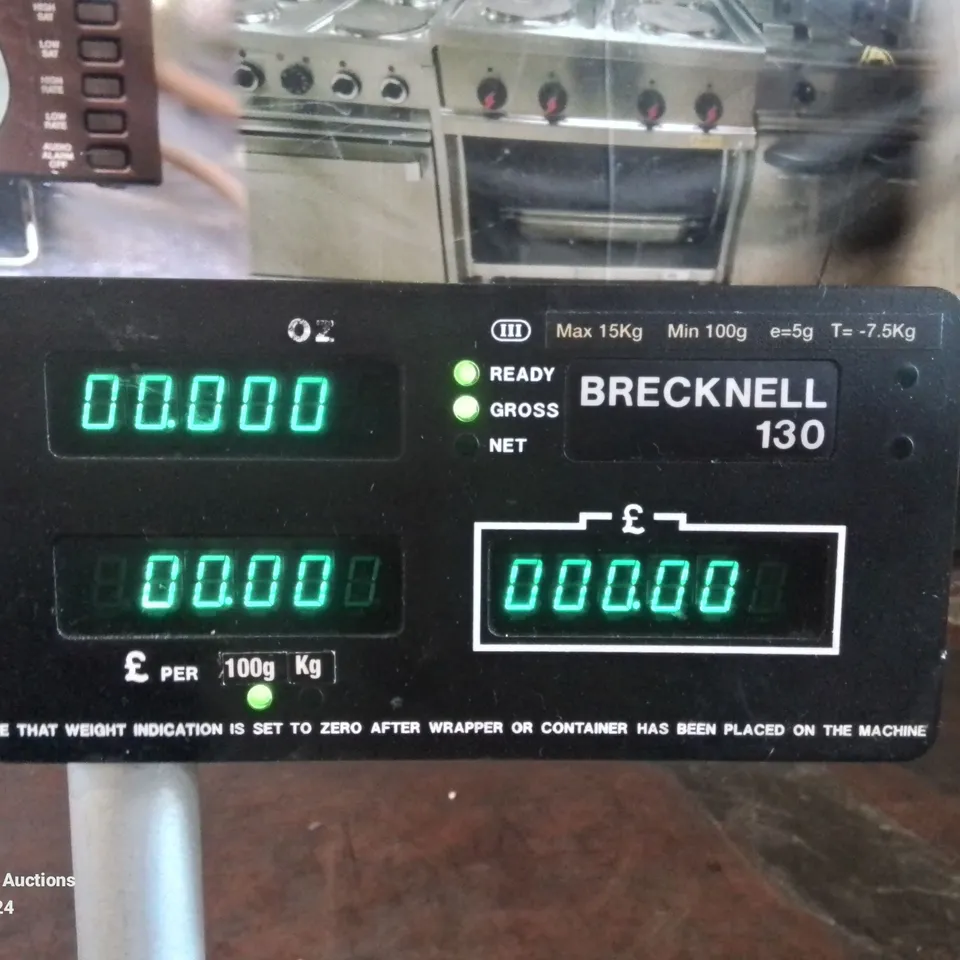 BRECKNELL INDUSTRIAL WEIGHING SCALES (POWERS ON) 