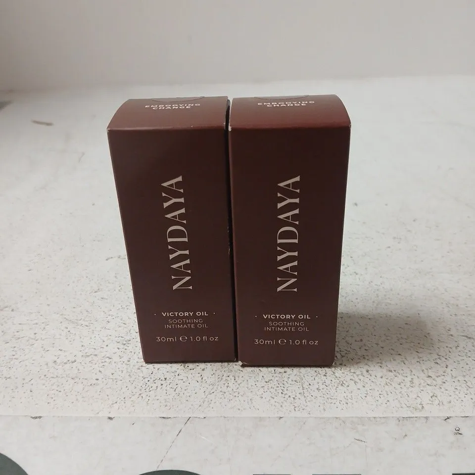 SET OF 2 NAYDAYA VICTORY OIL SOOTHING INTIMATE OIL 30ML