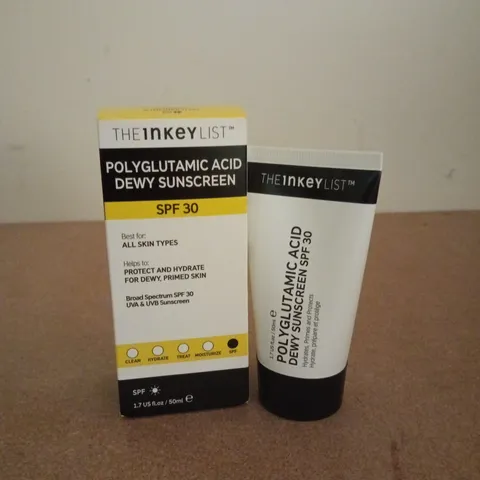 BOXED THE 1NKEY LIST POLYGLUTAMIC ACID DEWY SUNSCREEN SPF 30 (50ML)