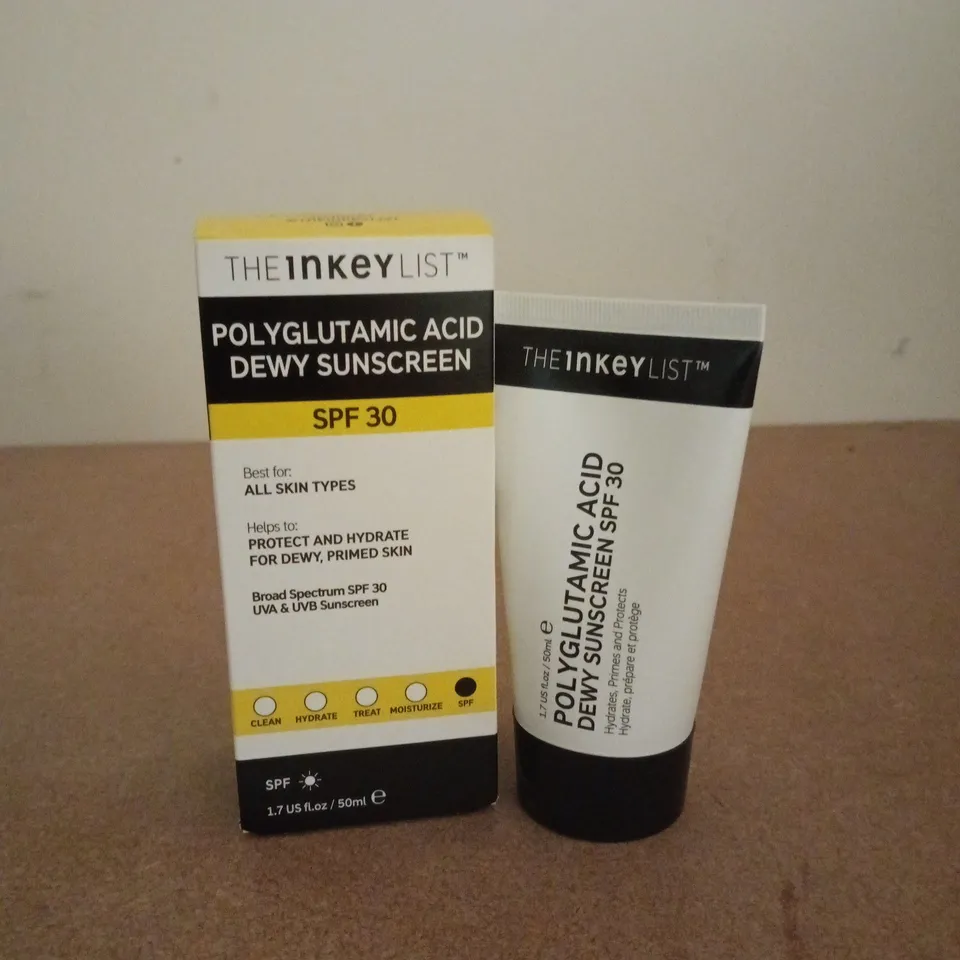 BOXED THE 1NKEY LIST POLYGLUTAMIC ACID DEWY SUNSCREEN SPF 30 (50ML)