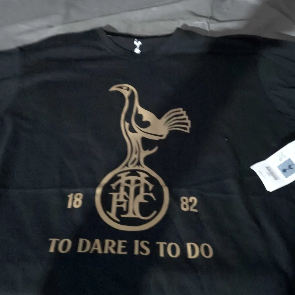 TOTTENHAM HOTSPUR CREST T‑SHIRT – BLACK XXL