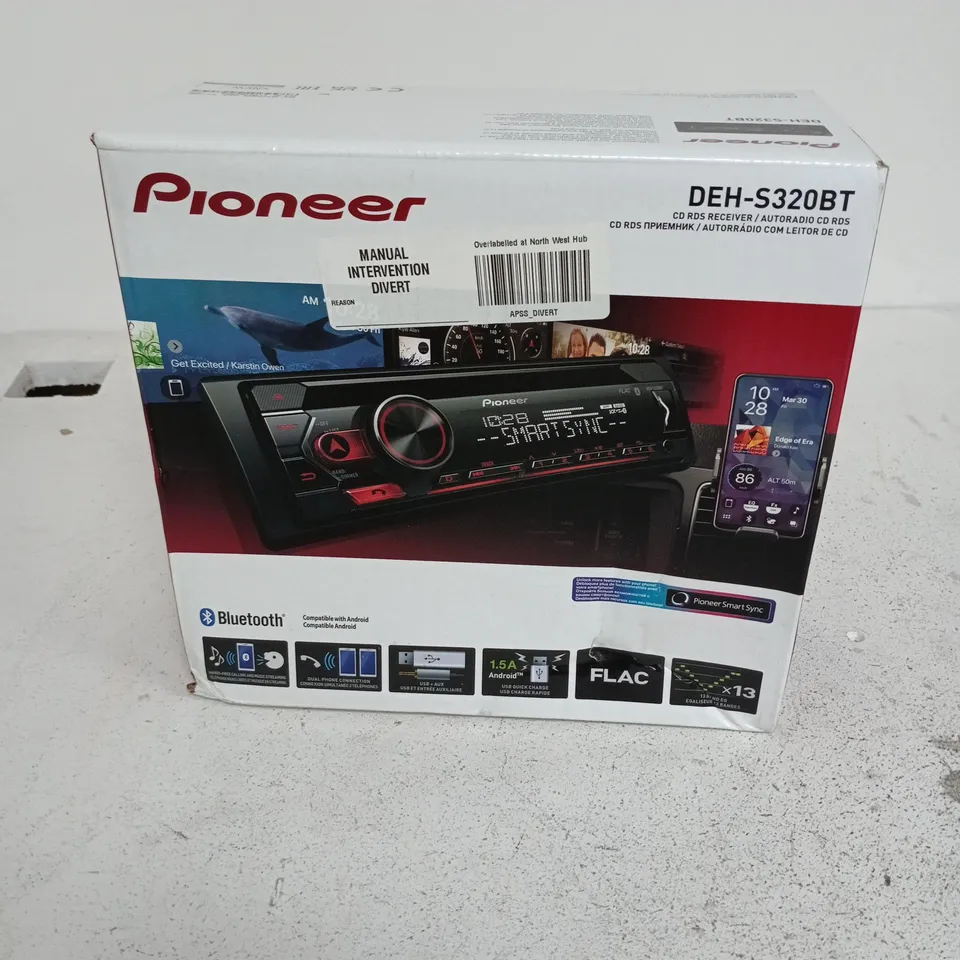 Pioneer DEH-S320BT CD Receiver with Bluetooth – Boxed Car Stereo Head Unit