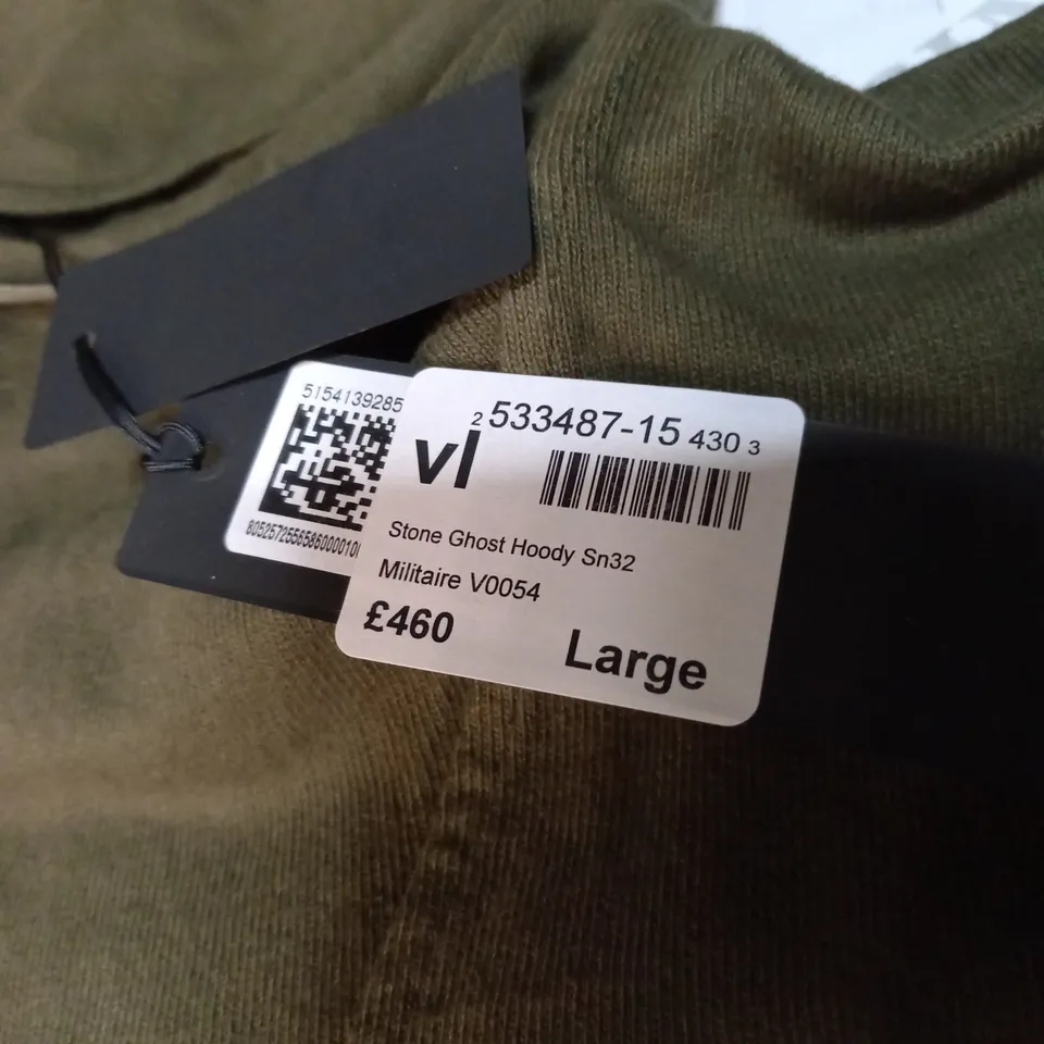 STONE ISLAND GHOST HODDIE SIZE L 