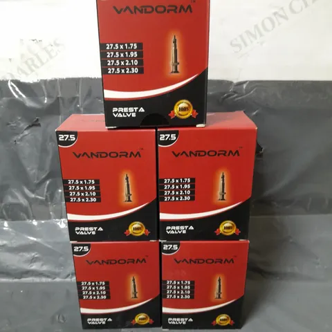 LOT OF 5 VANDORM 27.5" PRESTA VALVE INNER TUBE