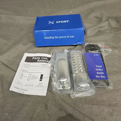 BOXED XFORT DIGITAL DOOR LOCK IN SATIN CHROME