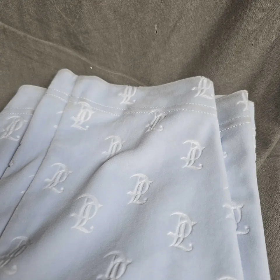 JUICY COUTURE VELOUR RHINESTONE TRACKSUIT PANTS IN BABY BLUE SIZE XXS