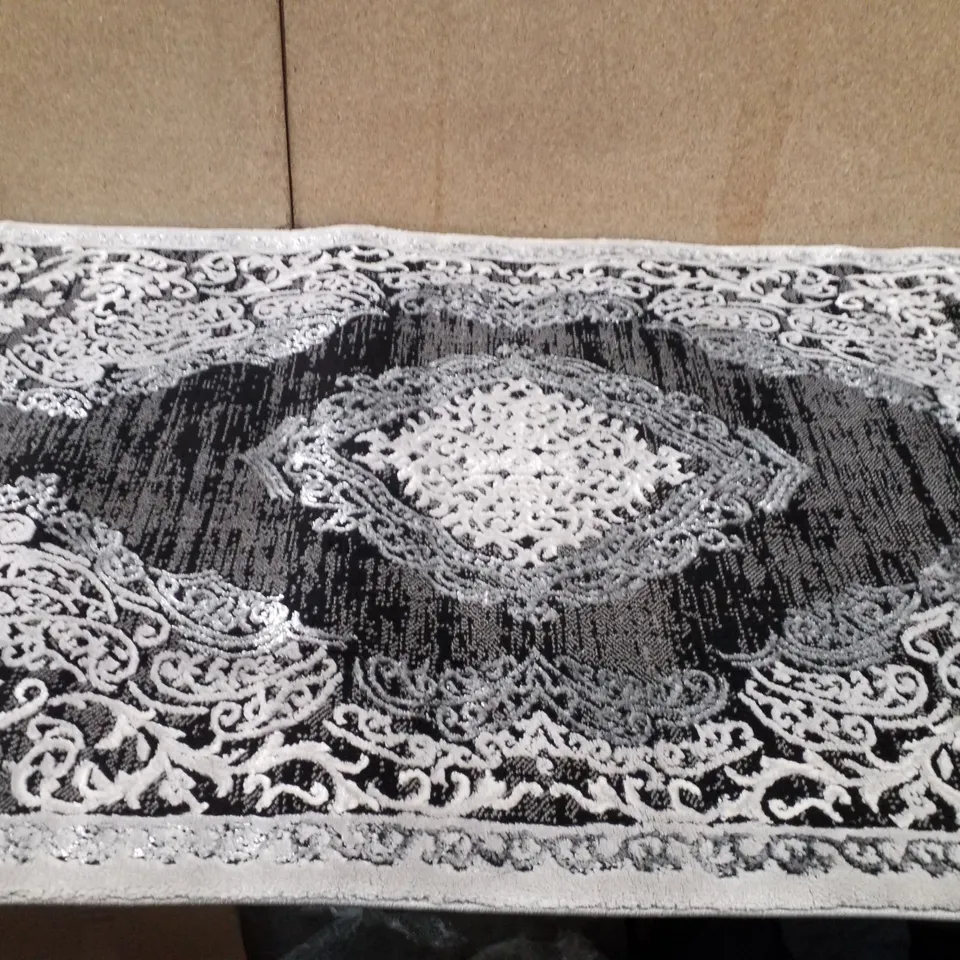 BRAND NEW PACO HOME ELIZABETH ELI052 AREA RUG IN BLACK (80X150CM)