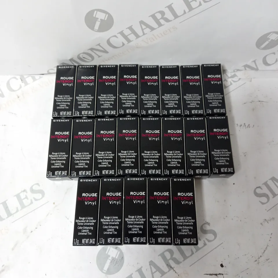 21 GIVENCHY ROUGE INTERDIT VINYL COLOUR ENHANCING LIPSTICK UNIVERSAL TINT