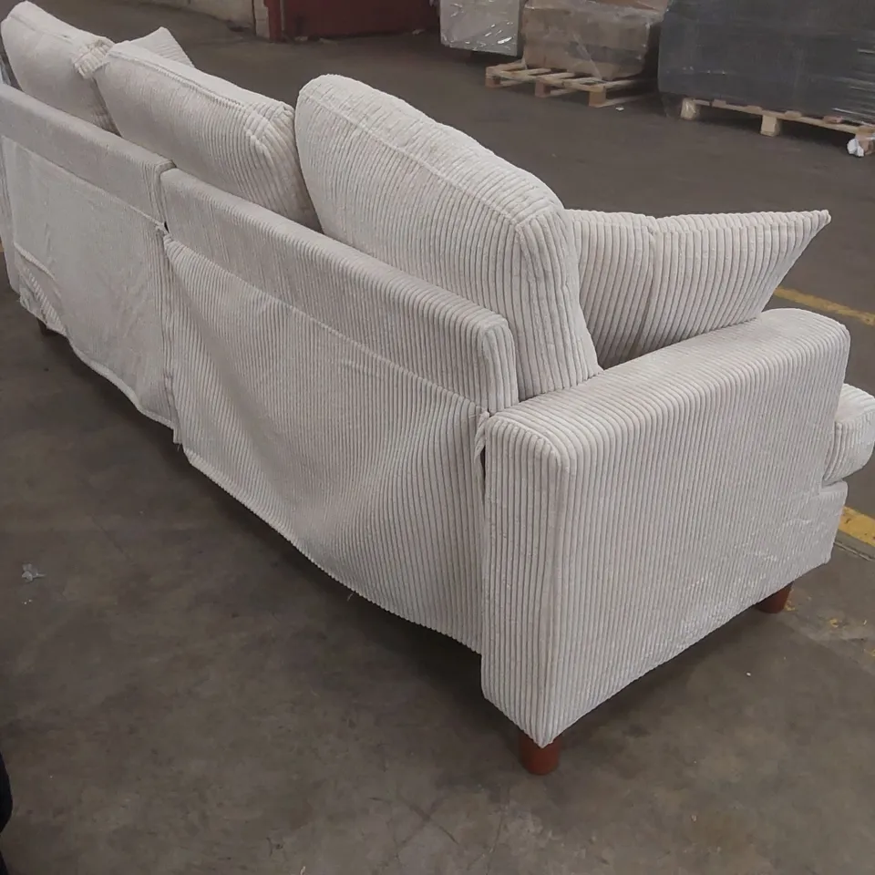 QUALITY DESIGNER CORDUROY 4 SEATER SOFA