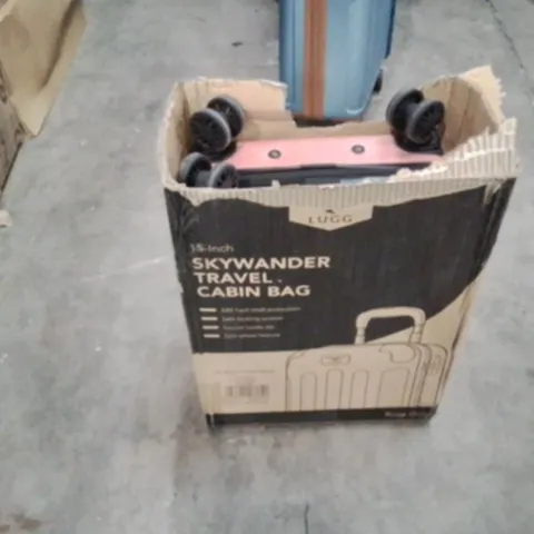 BOXED LUGG - 15INCH SKYWANDER TRAVEL CABIN BAG PINK & BLACK