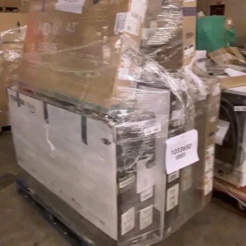 PALLET OF APPROXIMATELY 13 UNPROCESSED RAW RETURN TELEVISIONS TO INCLUDE;