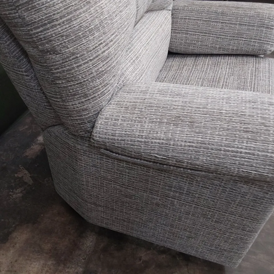 QUALITY BRITISH DESIGNER G PLAN CHLOE EASY CHAIR WAFFLE SMOKE FABRIC 