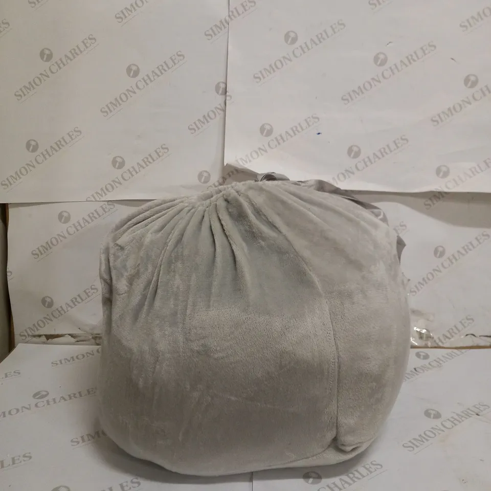 CHARCOAL GREY DOUBLE BED FLUFFY BLANKET