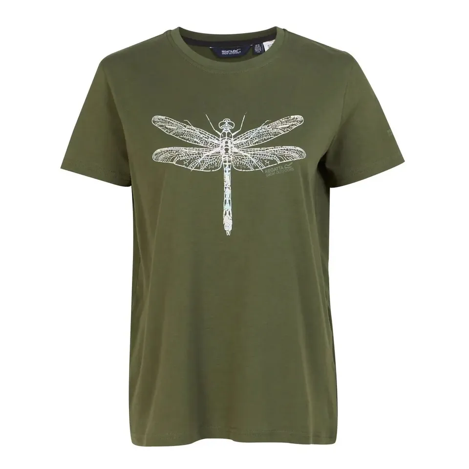 REGATTA FILANDRA IX T HIRT DARK KHAKI - UK SIZE 18