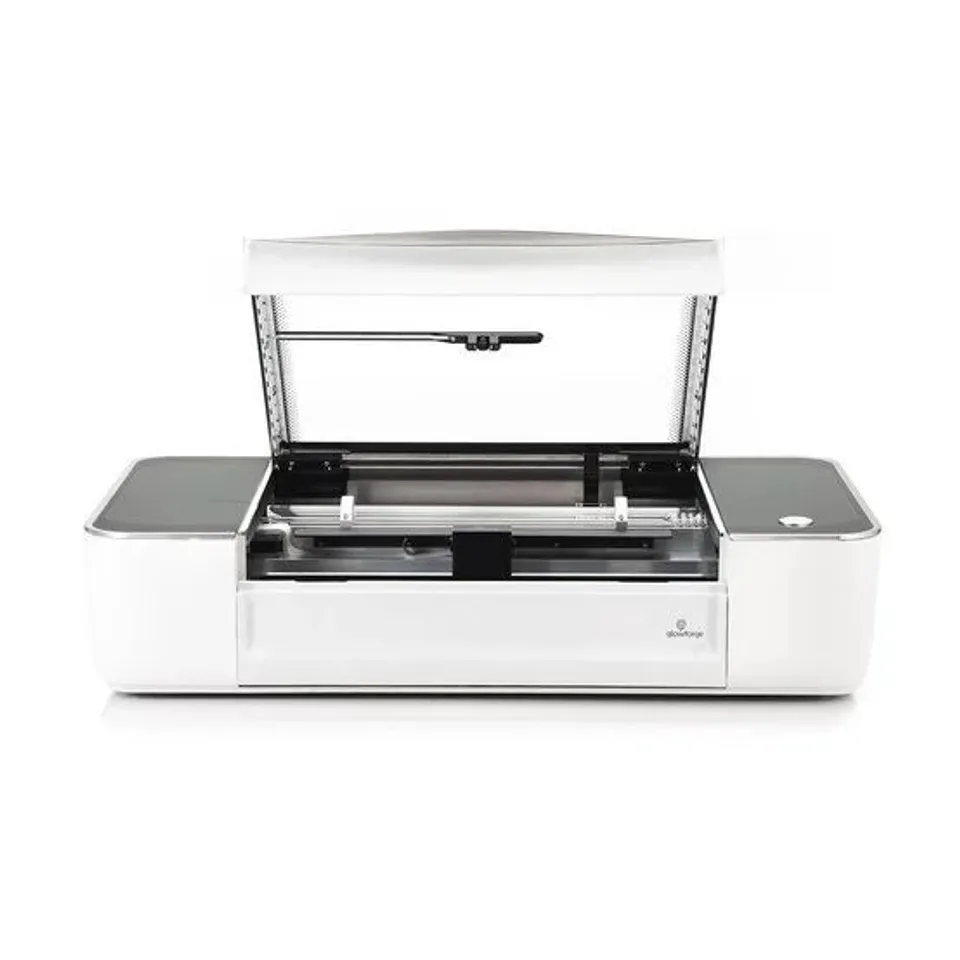 BOXED GLOWFORGE PLUS 3D LASER CUTTER AND ENGRAVER WITH ACCESSORY STARTER KIT (2 BOXES)