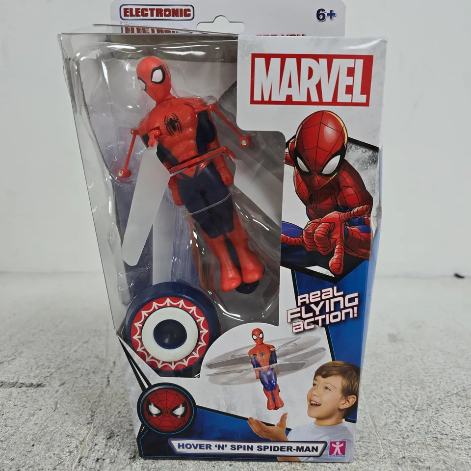 BOXED FLYING HEROES HOVER N' SPIN SPIDER-MAN 