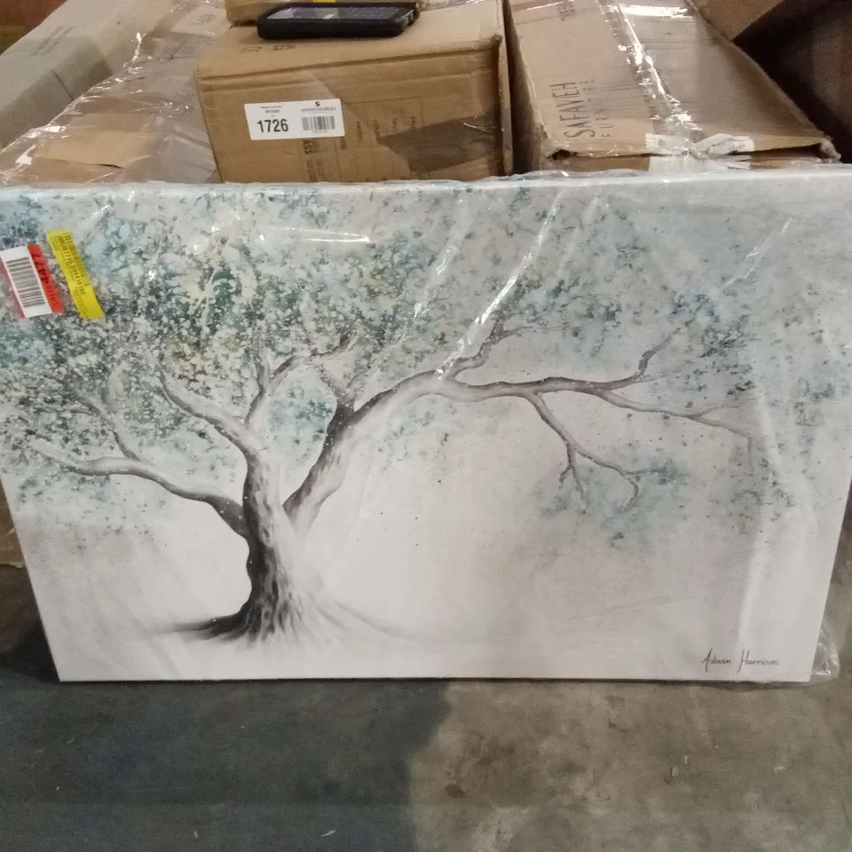 BAGGED GENTLE FROST TREE BY ASHVIN HARRISON - WRAPPED CANVAS PRINT