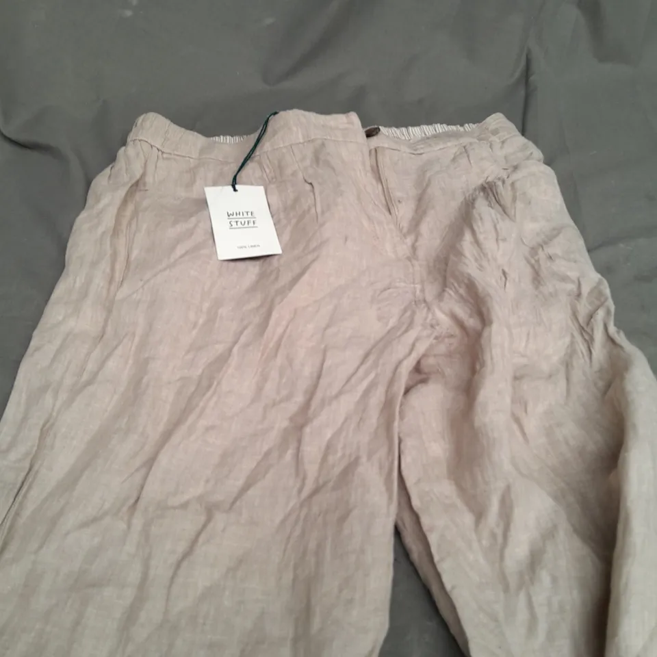 WHITE  STUFF ROWENA LINEN TROUSERS - UK 12R