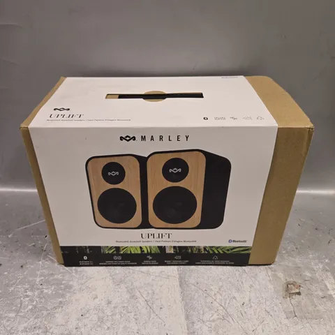 BOXED MARLEY UPLIFT BLUETOOTH BOOKSHELF SPEAKERS